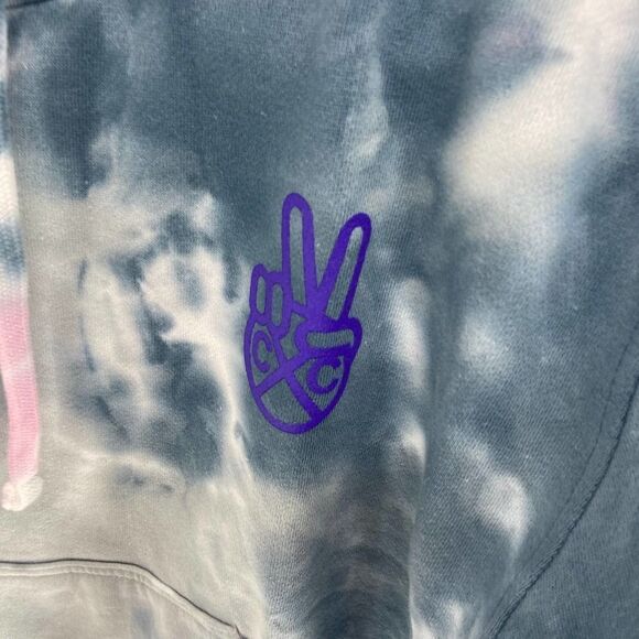 Cross Colors Black Lives tie dye Cropped Graphic hoodie NWT Womens s - Picture 4 of 9